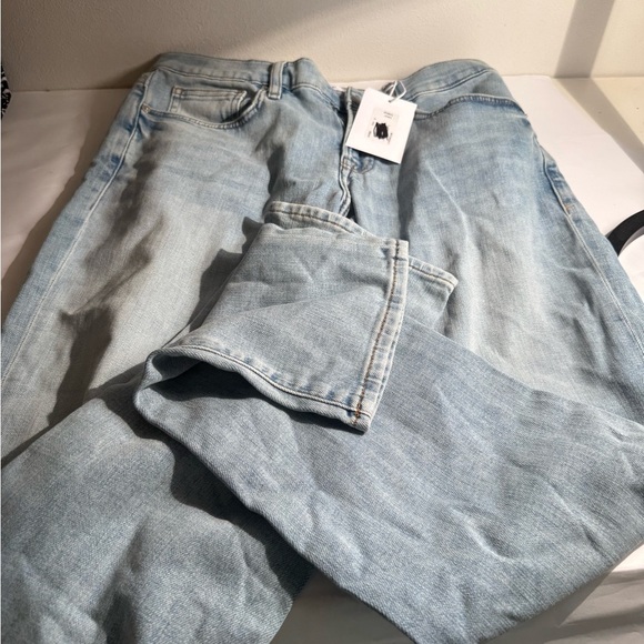 New button off Light Blue Denim Jeans Frame 32 slim fit mid rise - Picture 1 of 8